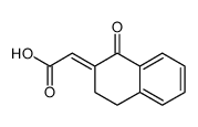 2-(1-oxo-3,4-dihydronaphthalen-2-ylidene)acetic acid结构式