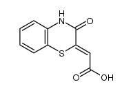 (Z)-(3'-oxo-3',4'-dihydro-2'H-1',4'-benzothiazin-2'-ylidene)acetic acid结构式