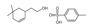 2-(5,5-dimethylcyclohex-2-en-1-yl)ethanol,4-methylbenzenesulfonic acid结构式