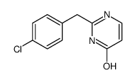 2-[(4-chlorophenyl)methyl]-1H-pyrimidin-6-one结构式