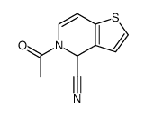 5-acetyl-4H-thieno[3,2-c]pyridine-4-carbonitrile结构式