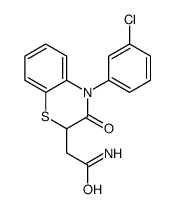 2-[4-(3-chlorophenyl)-3-oxo-1,4-benzothiazin-2-yl]acetamide结构式