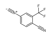 4-cyano-3-(trifluoromethyl)phenylisocyanide结构式