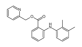 pyridin-2-ylmethyl 2-(2,3-dimethylanilino)benzoate结构式