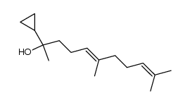 (E)-2-cyclopropyl-6,10-dimethylundeca-5,9-dien-2-ol结构式