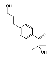 2-hydroxy-1-[4-(3-hydroxypropyl)phenyl]-2-methylpropan-1-one结构式
