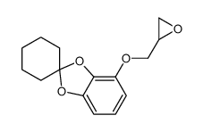 4-(oxiran-2-ylmethoxy)spiro[1,3-benzodioxole-2,1'-cyclohexane]结构式