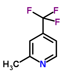 2-甲基-4-(三氟甲基)吡啶结构式