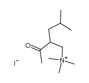 2-乙酰基-N,N,N,4-四甲基戊烷-1-碘化铵结构式