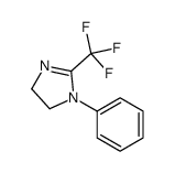 1-苯基-2-(三氟甲基)-4,5-二氢-1H-咪唑结构式