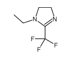 1-乙基-2-(三氟甲基)-4,5-二氢-1H-咪唑结构式