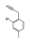 (2-Bromo-4-methylphenyl)acetonitrile结构式