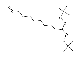 11,11-bis(tert-butylperoxy)undec-1-ene结构式