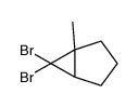 6,6-dibromo-1-methylbicyclo[3.1.0]hexane结构式