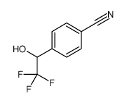 Benzonitrile, 4-(2,2,2-trifluoro-1-hydroxyethyl)- (9CI)结构式