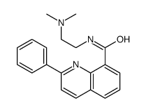 N-[2-(dimethylamino)ethyl]-2-phenylquinoline-8-carboxamide结构式