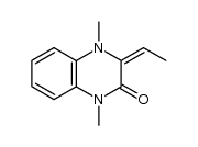 3-ethylidene-1,4-dimethyl-3-oxo-1,2,3,4-tetrahydroquinoxaline结构式