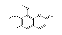 6-hydroxy-7,8-dimethoxycoumarin结构式