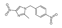 2-methyl-4-nitro-1-[(4-nitrophenyl)methyl]imidazole结构式