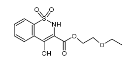 2-ethoxyethyl 4-hydroxy-2H-benzo[e][1,2]thiazine-3-carboxylate 1,1-dioxide结构式