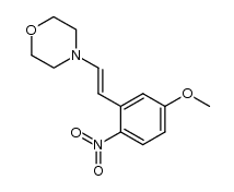 (E)-5-methoxy-2-nitro-β-morpholinestyrene结构式