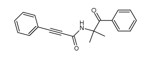 N-(2-methyl-1-oxo-1-phenylpropan-2-yl)-3-phenylpropiolamide结构式