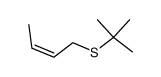 2-Butene, 1-[(1,1-dimethylethyl)thio]-, (Z)-结构式