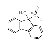 9-甲基-9 H -芴-9-羰基- 13C氯化物结构式