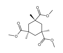 trimethyl cis,trans-1,3,5-trimethylcyclohexane-1,3,5-tricarboxylate结构式