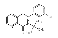 3-[2-(3-CHLORO-PHENYL)-ETHYL]-PYRIDINE-2-CARBOXYLIC ACID TERT-BUTYLAMIDE结构式