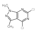 4,6-二氯-1,3-二甲基-1H-吡唑并[3,4-d]嘧啶结构式