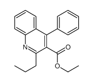 ethyl 4-phenyl-2-propyl-quinoline-3-carboxylate结构式