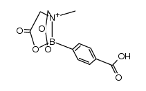 8-(4-carboxyphenyl)-4-methyl-2,6-dioxohexahydro-[1,3,2]oxazaborolo[2,3-b][1,3,2]oxazaborol-4-ium-8-uide结构式