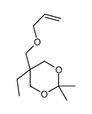 5-ethyl-2,2-dimethyl-5-(prop-2-enoxymethyl)-1,3-dioxane结构式