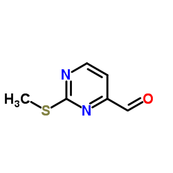 2-甲硫基嘧啶-4-甲醛结构式