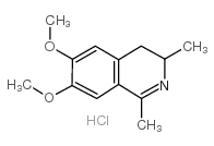 6,7-二甲-1,3-二甲基-3,4-二氢异喹啉盐酸盐结构式