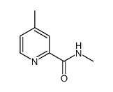 2-Pyridinecarboxamide,N,4-dimethyl-(9CI)结构式