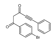 1-(4-bromophenyl)-5-phenylpent-4-yne-1,3-dione结构式