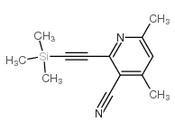 4,6-DIMETHYL-2-TRIMETHYLSILANYLETHYNYL-NICOTINONITRILE结构式