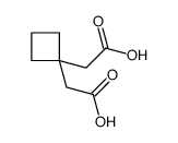 2,2'-(CYCLOBUTANE-1,1-DIYL)DIACETIC ACID结构式