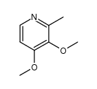 3,4-二甲氧基-2-甲基吡啶结构式