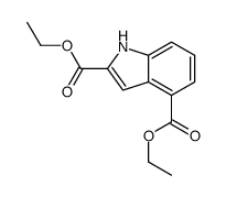 diethyl 1H-indole-2,4-dicarboxylate结构式