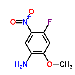 4-氟-2-甲氧基-5-硝基苯胺结构式
