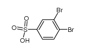 1,2-dibromobenzene-4-sulfonic acid结构式