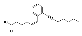 6-(2-oct-1-ynylphenyl)hex-5-enoic acid结构式