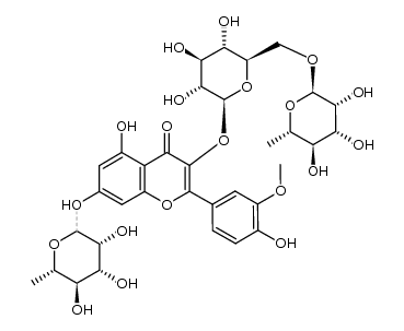 isorhamnetin 3-rutinoside-7-rhamnoside结构式