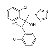 (1S,2R)-1,2-bis(2-chlorophenyl)-3-(1,2,4-triazol-1-yl)propane-1,2-diol结构式