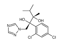 (3R,2S)-2-(2,4-dichlorophenyl)-3,4-dimethyl-1-(1H-1,2,4-triazol-1-yl)-2,3-Pentanediol结构式