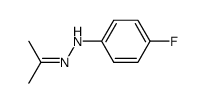 Aceton-(4-fluor-phenylhydrazon)结构式