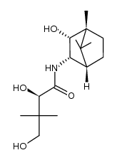 (R)-2,4-dihydroxy-N-[(1R)-2-endo-hydroxy-3-endo-bornyl]-3,3-dimethylbutyramide结构式